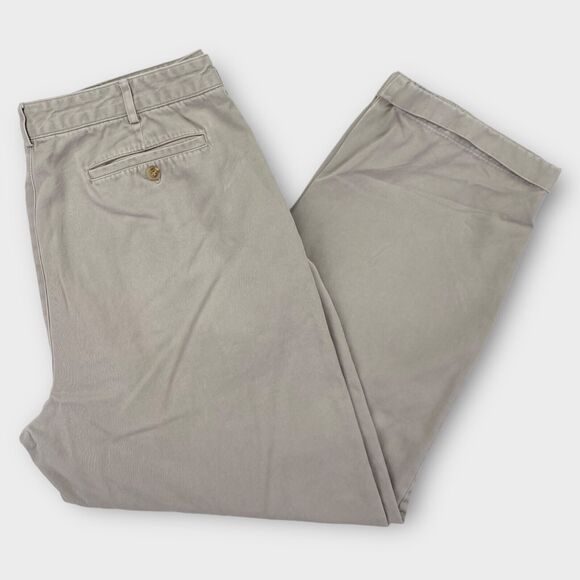 VINTAGE Banana Republic Safari Pants Mens 38x30 Khaki Twill Relaxed Trousers - Picture 1 of 16